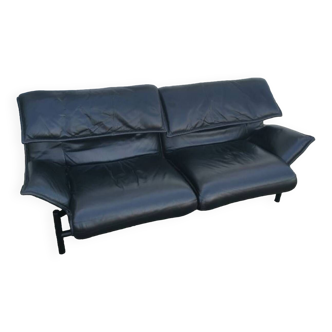 2 seater leather sofa, Cassina sofa