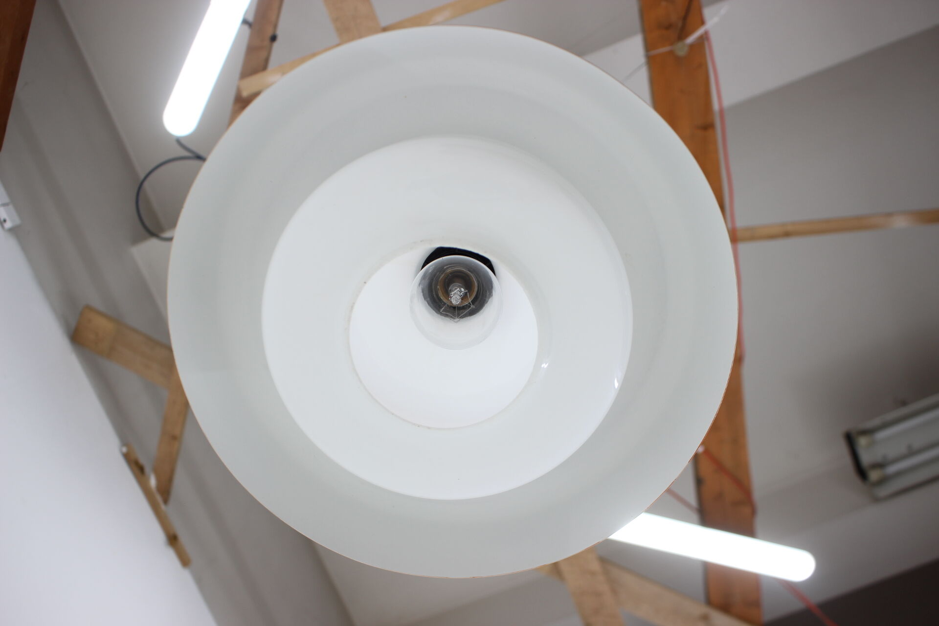 1970s Glass Pendant Lamp by Kamenicky Senov, Czechoslovakia