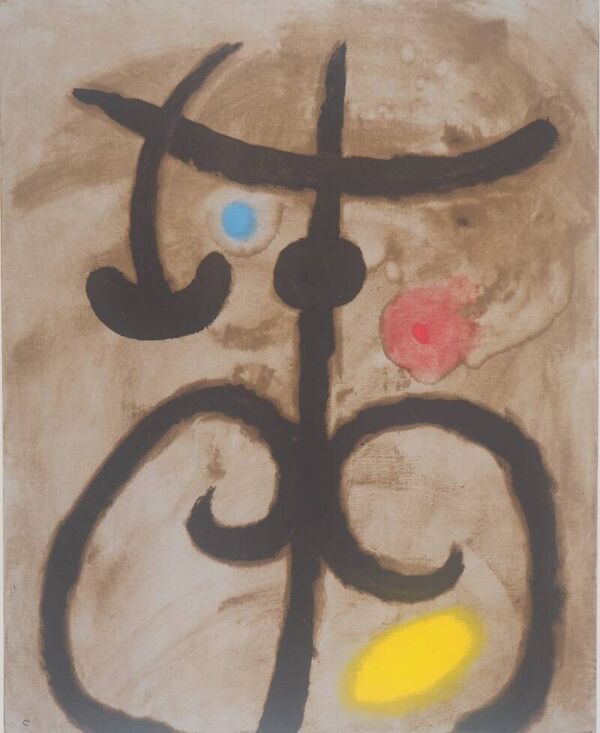 Joan Miro : Soeurs jumelles - Lithographie signée