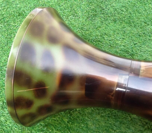 1970s Stool Tam Tam Transparent Leopard print (designer Henry Massonnet)