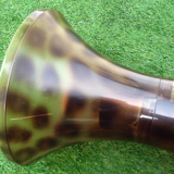 1970s Stool Tam Tam Transparent Leopard print (designer Henry Massonnet)