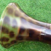 1970s Stool Tam Tam Transparent Leopard print (designer Henry Massonnet)