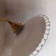 Applique murale vintage opaline dentelle