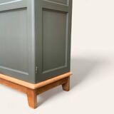 Parisian solid oak wardrobe 1960