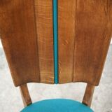 Lot of 6 vintage chairs turquoise