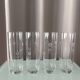 Set of 4 Vintage Etched Floral Highball Glasses