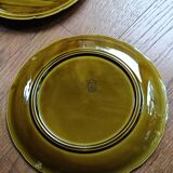 Gien glossy earthenware asparagus service, 1970