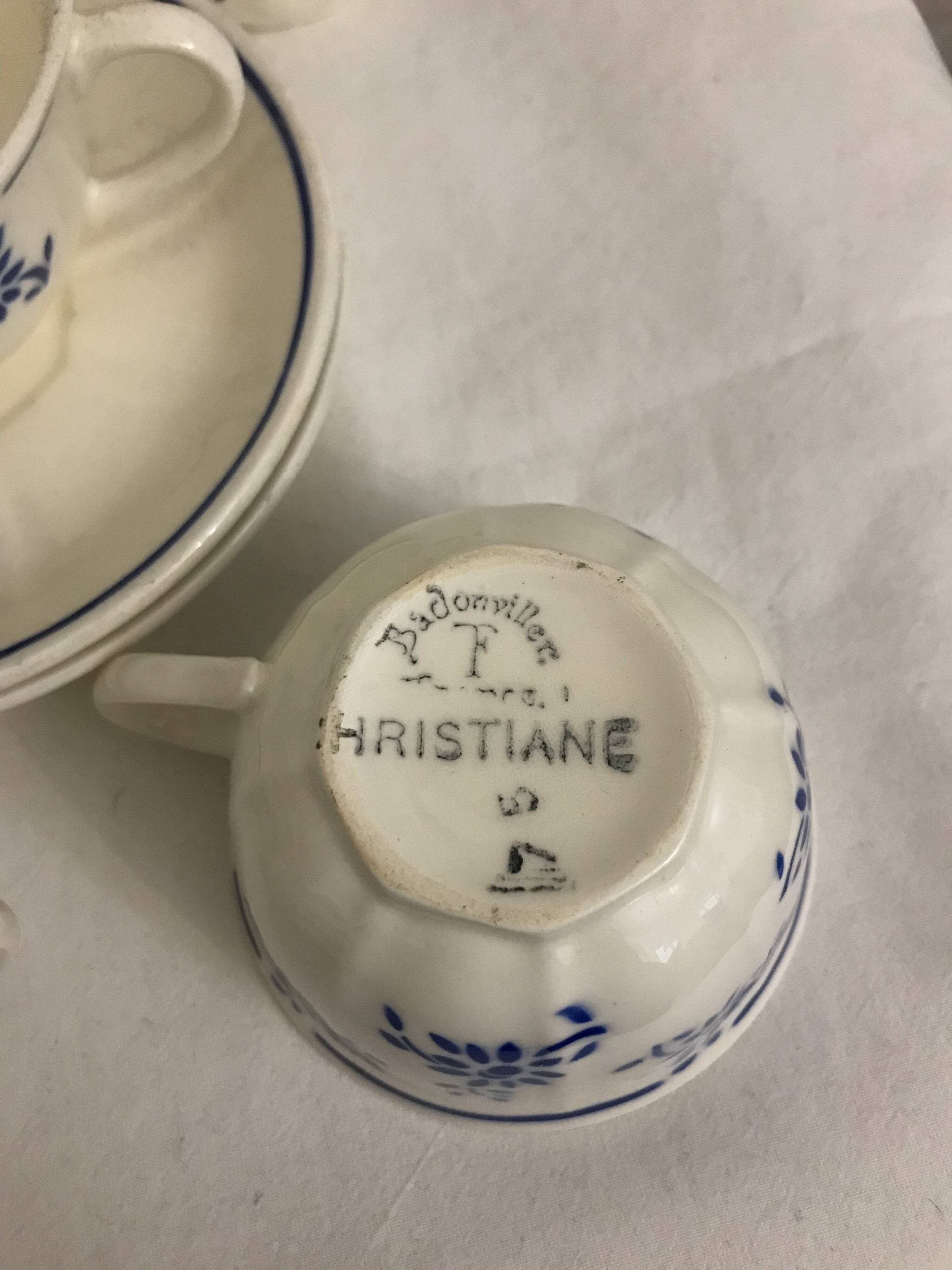 Badonviller "Christiane" model coffee service