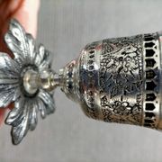 Two-arm metal candlestick