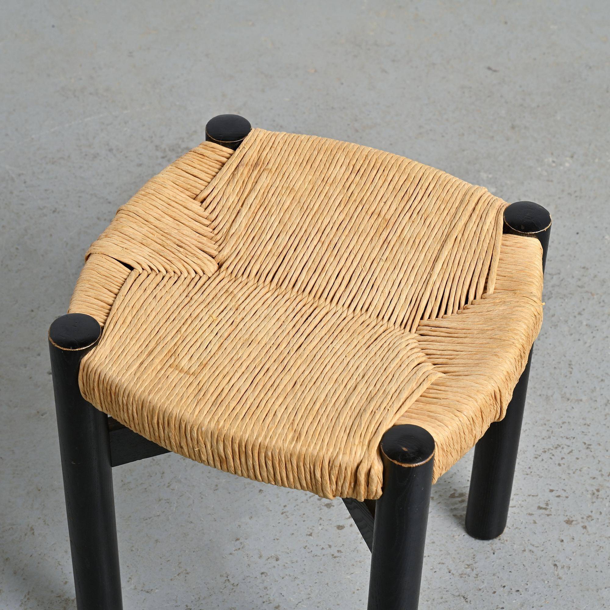 Tabouret Méribel par Charlotte Perriand, circa 1950
