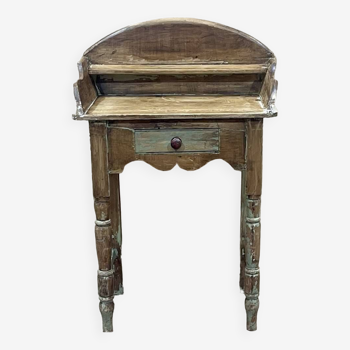 English fir dressing table early 20th century raw patina
