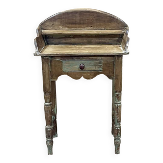 English fir dressing table early 20th century raw patina