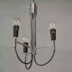 Chrome pendant light, Italian design, 60s