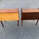 Tables de chevet danoises en teck avec étagères à cordes, 1967, lot de 2