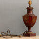 Pied de lampe en tôle peinte