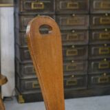 Brutalist chair in solid oak, 1950s
