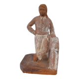 Bookend in terracotta