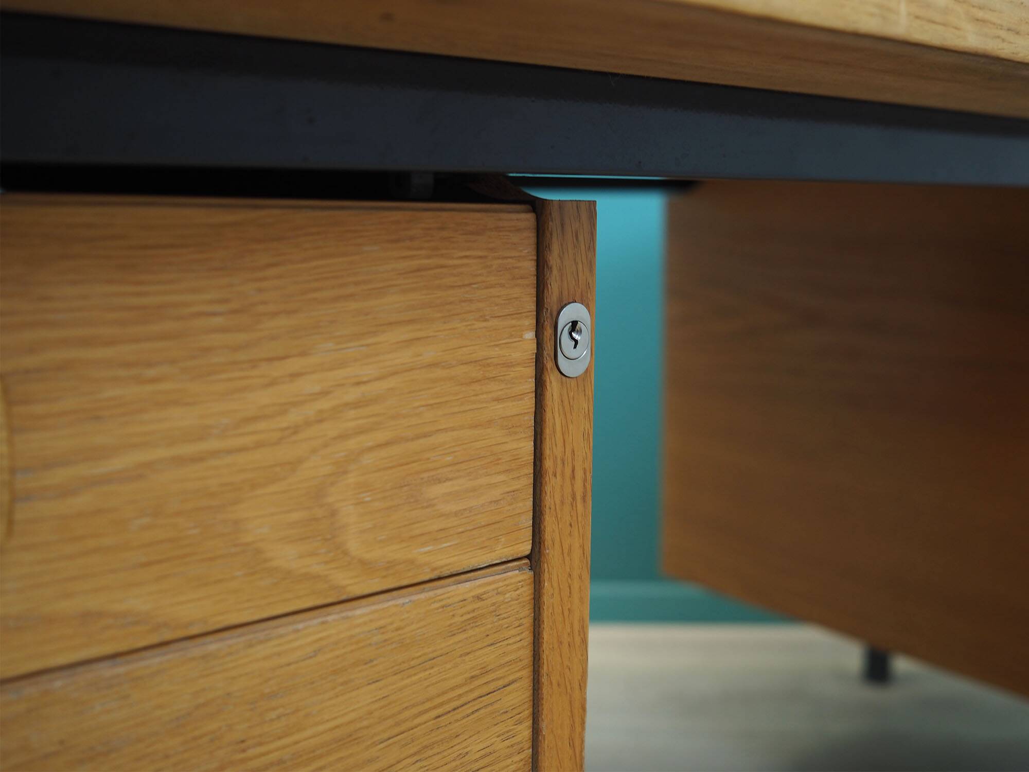 Ash desk, Danish design, 1980s, production: Labofa Møbler