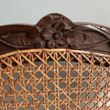 Regency armchair with stretcher