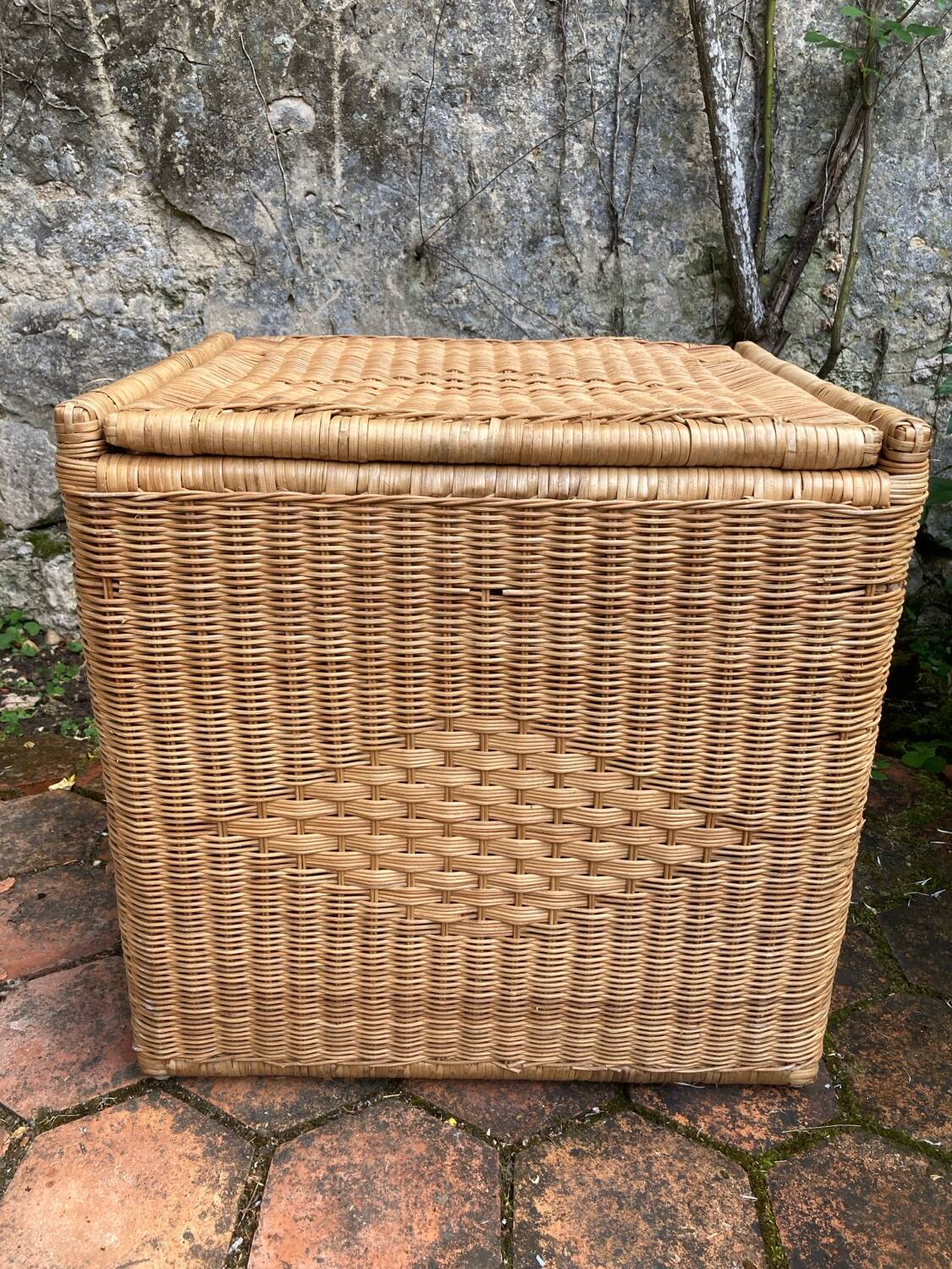 Vintage wicker chest