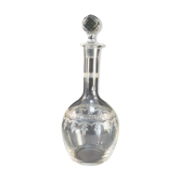 Carafe en verre soufflé et gravé