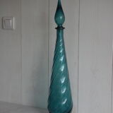 Blue decanter twisted