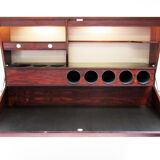 Danish rosewood wall-mounted bar by Erik Buch for Dyrlund