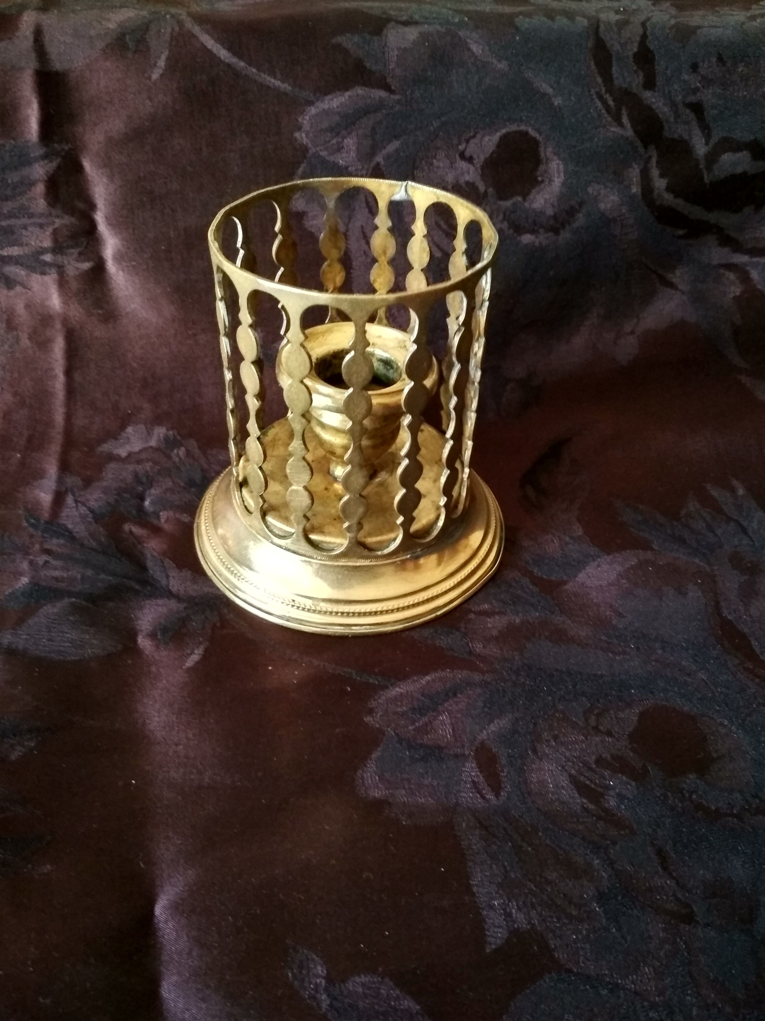 Brass candle holder