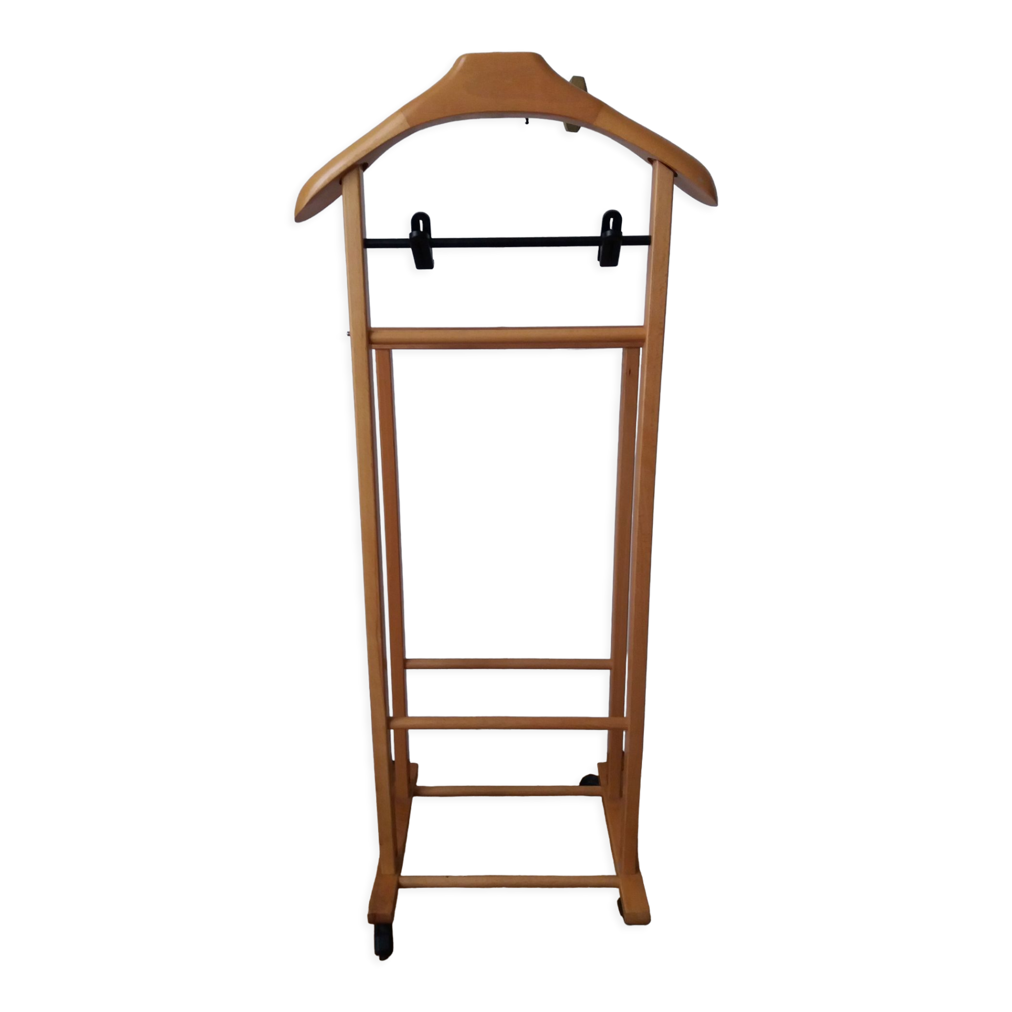 Valet de chambre en hêtre vernis marque Aris