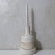 ancient stoneware soliflore vase in white
