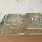 Molded glass pencil holder