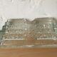 Molded glass pencil holder