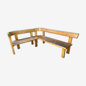 Pair of benches S 35 by Pierre Chapo