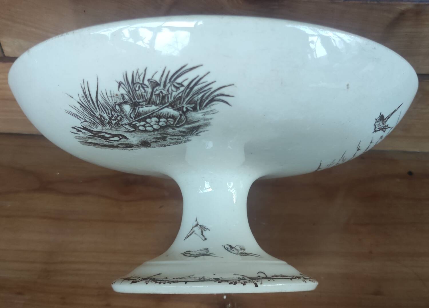 Old fruit bowl terre de fer hb & cie/tableware/sepia