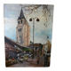 oil on canvas Paris Saint Germain des Prés the 2 Magots