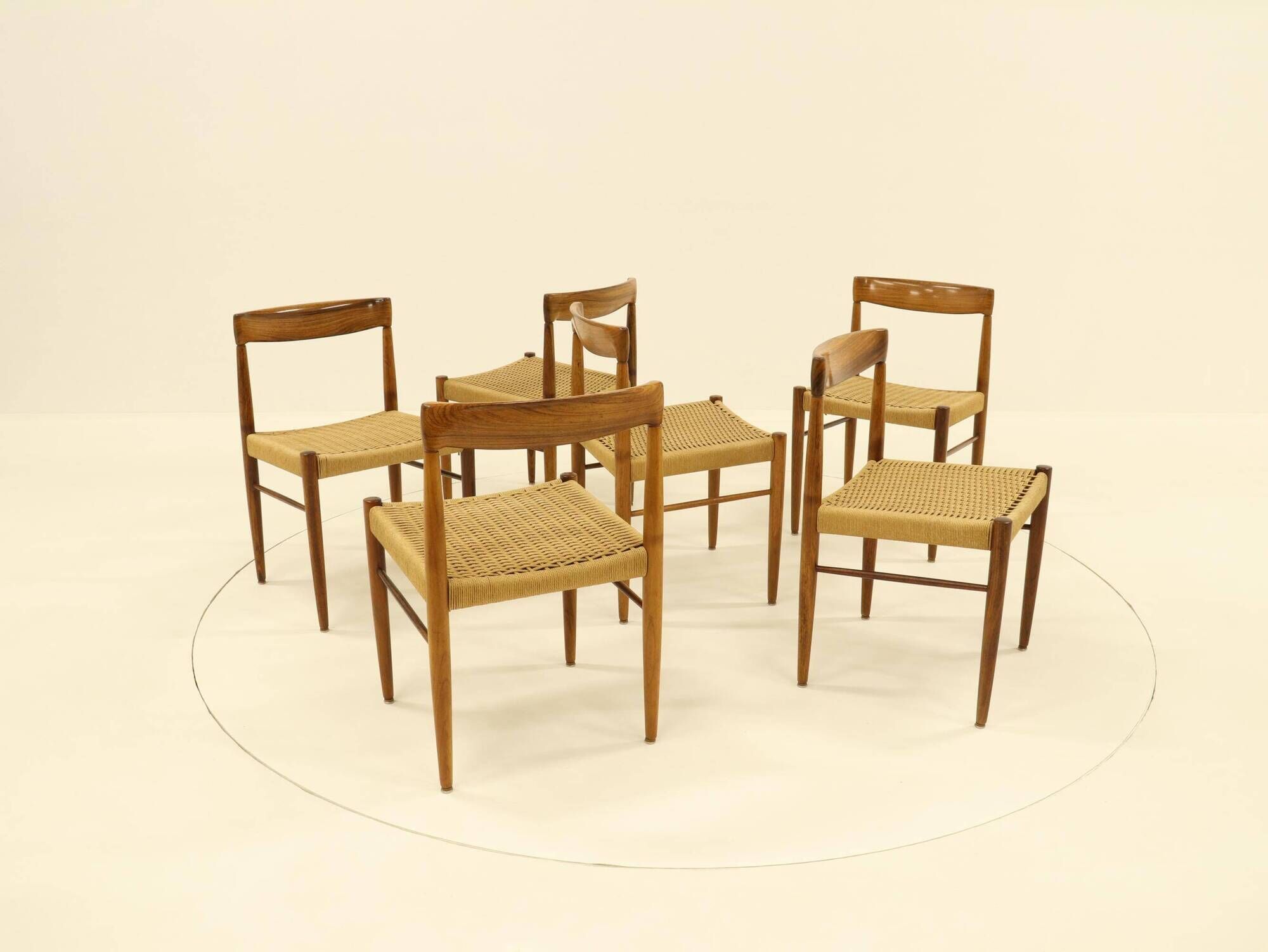 Set of 6 Rosewood Dining Chairs by H.W.Klein for Bramin, Denmark, 1960s