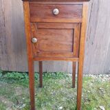 Old bedside table wooden nightstand drawer + case vintage