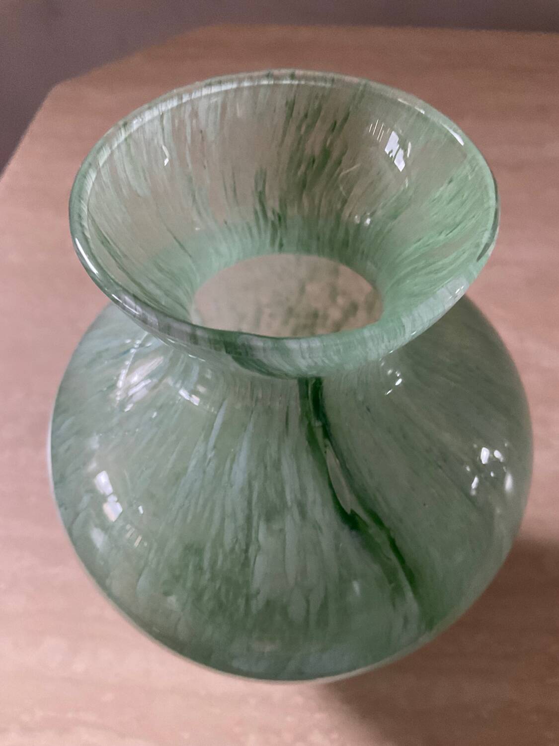 Vintage glass paste vase