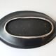 Large fish platter ceramic 1950s 1960s vintage purple & black signed years