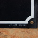 Enamel plate "passage interdit"