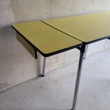 Yellow formica extension table