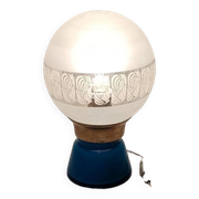 Lampe de table en cristal. Espagne, années 1950.