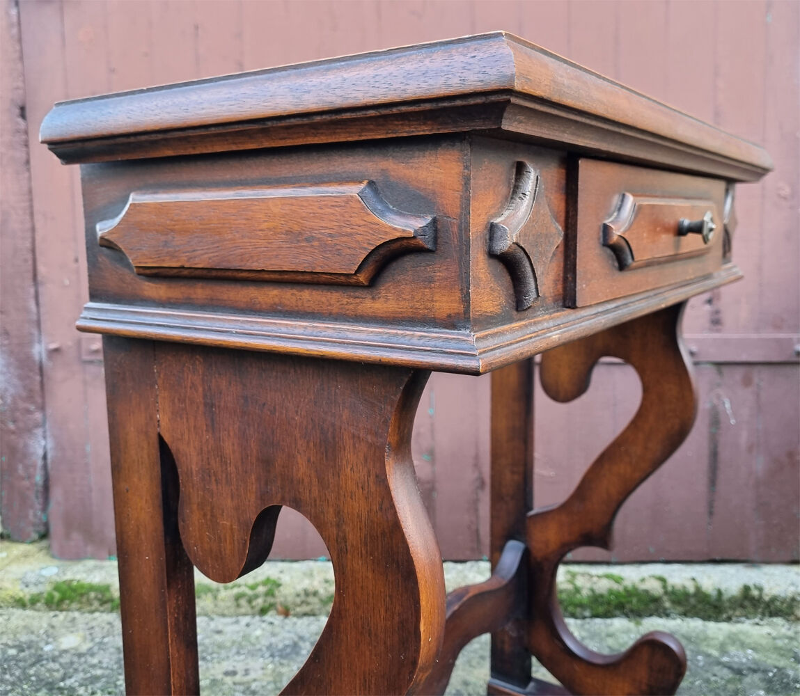 Console restoration, cherry tree, butt studs, Louis Philippe