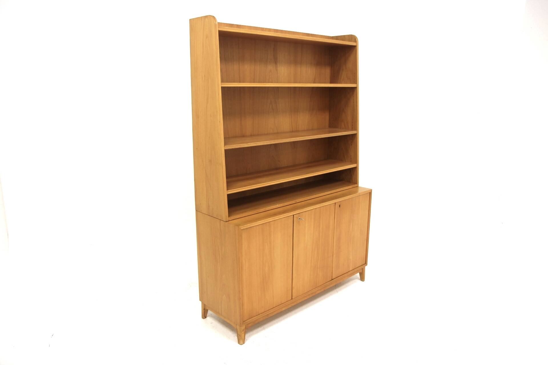 Scandinavian elm bookcase, Swedish modern, Sweden, 1940