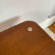 Vintage 50s design wood and metal coffee table