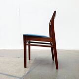 Mid-century walnut dining chairs, 1960s, set of 6.