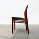 Mid-century walnut dining chairs, 1960s, set of 6.