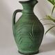 Jug, vase, vintage green ceramic
