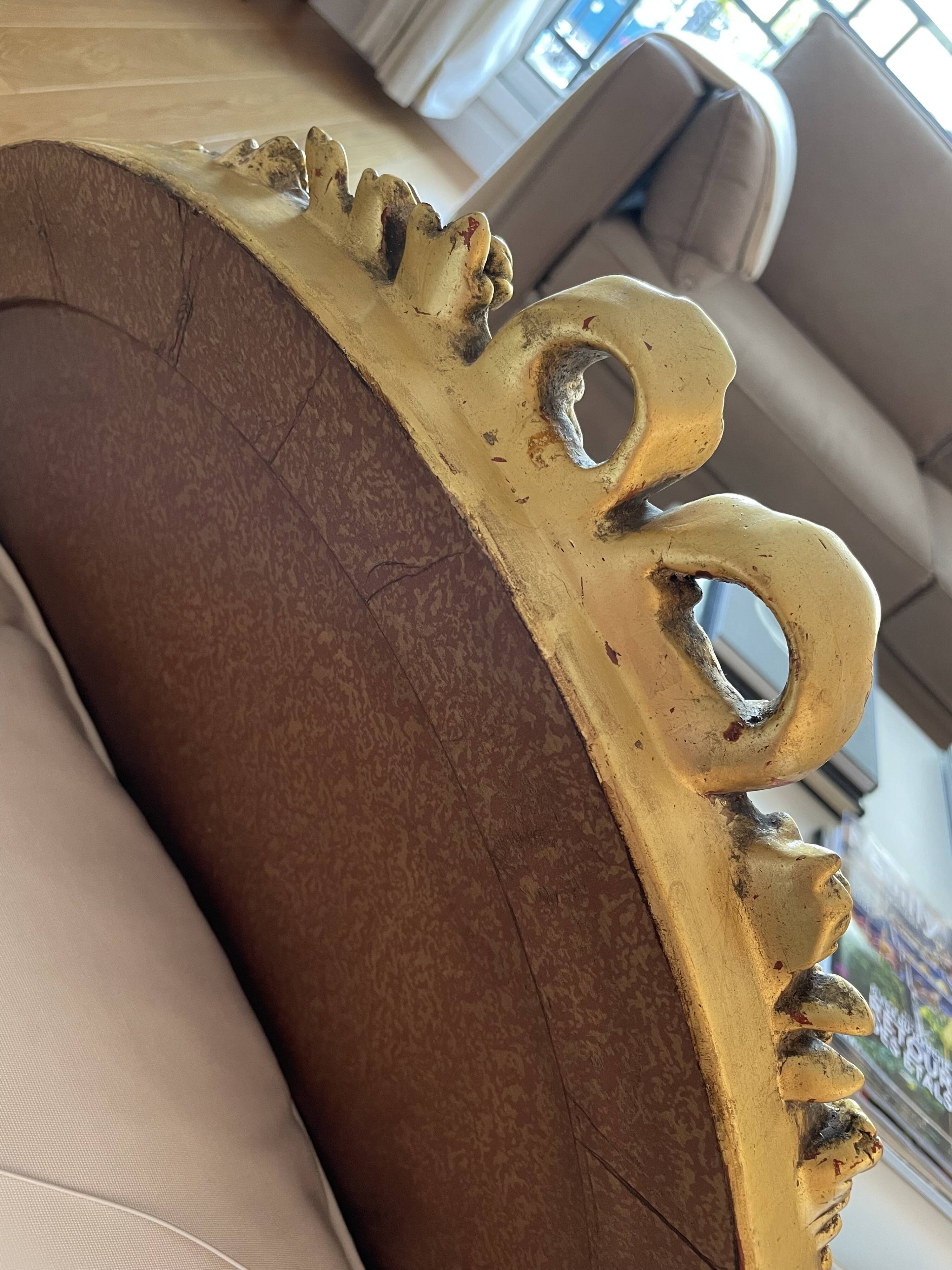 Classic gilded wood mirror