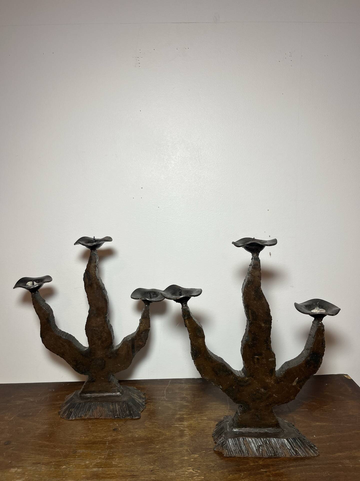 Brutalist chandeliers